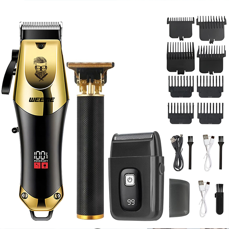 Beard Trimmer Cordless - 빈티지 무선 이발기 | 휴대용 USB