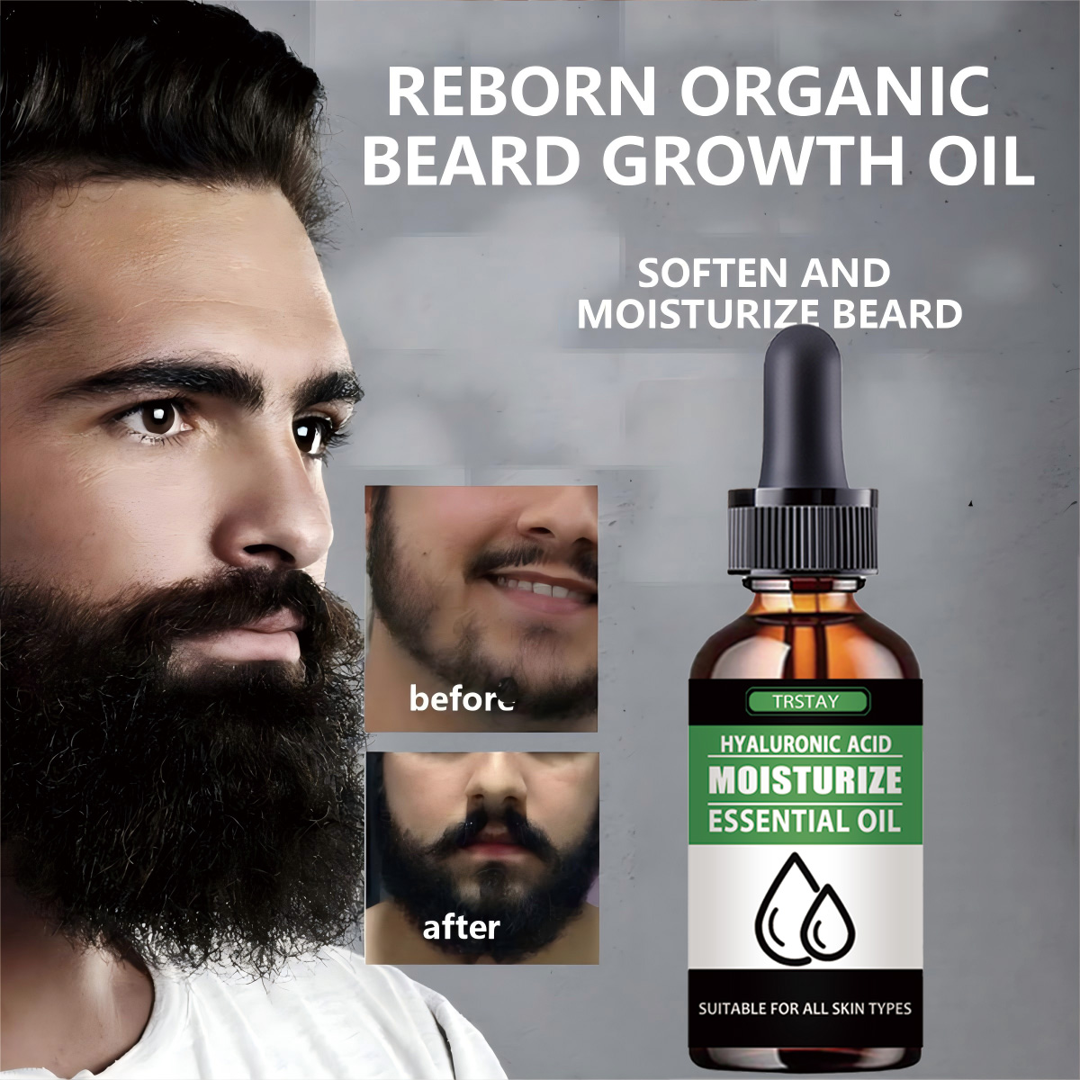 Men'S Grooming Products - 100% 천연 가속 얼굴 털 성장