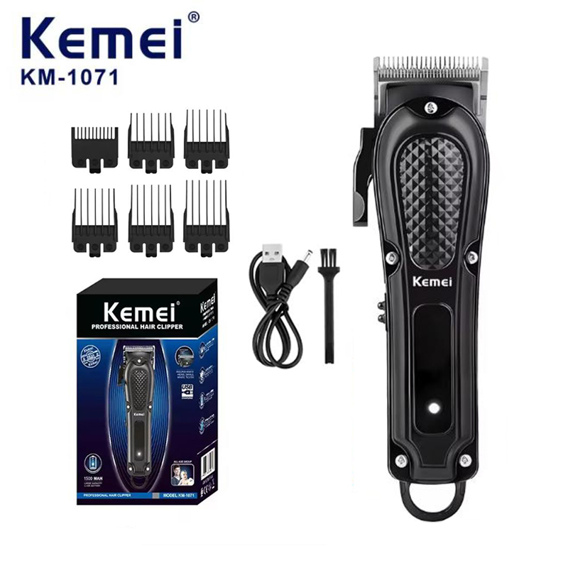 Beard Trimmer Cordless - Kemei KM-1071 전기 헤어 클리퍼 UBS