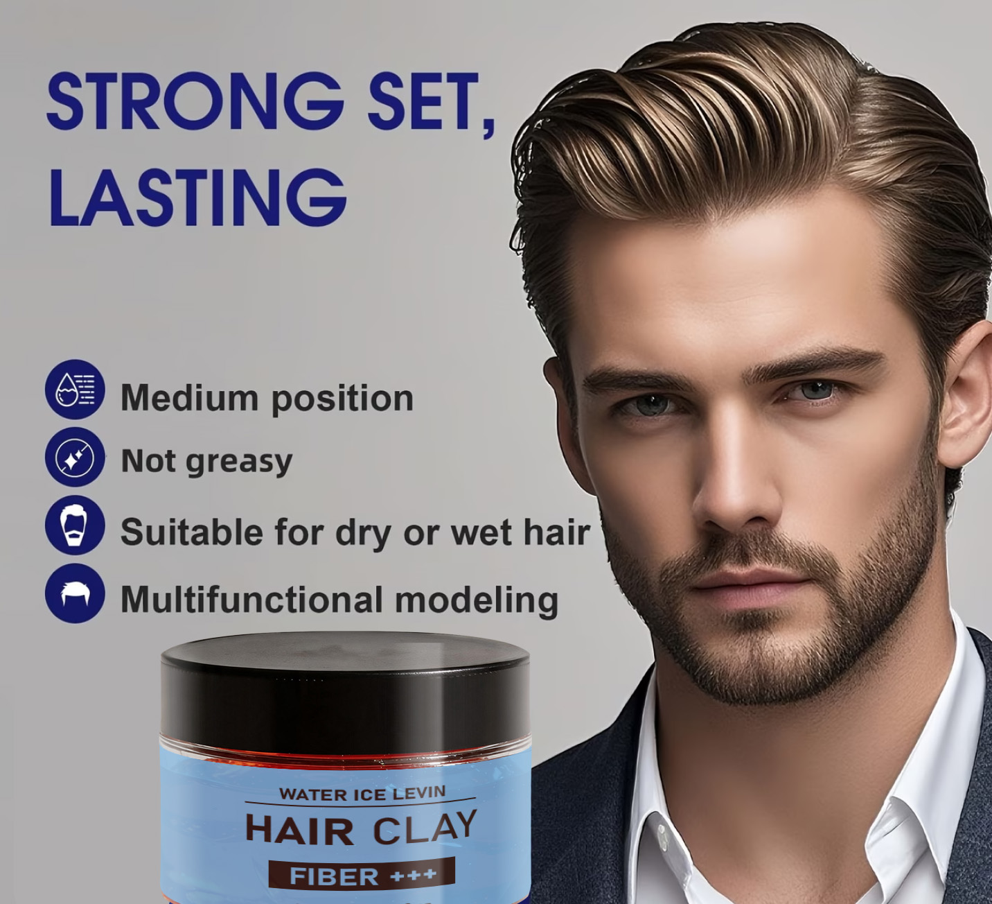 Pomade Hair Clay - 비오틴 케라틴 헤어 클레이, 로즈마리 오일
