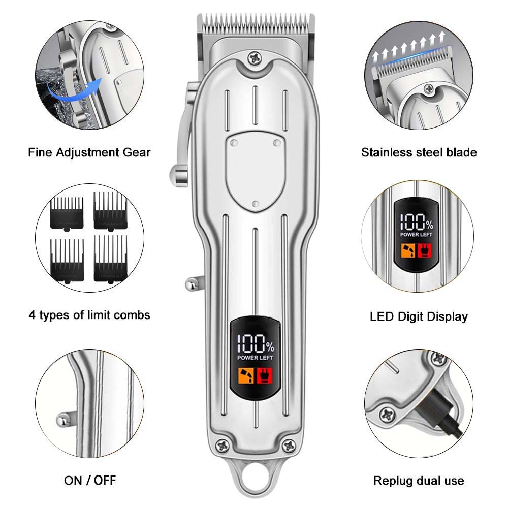 남성용 전문 헤어 클리퍼 - 무선 이발기 및 그루밍용  - Beard Trimmer Cordless 리뷰 및 가격