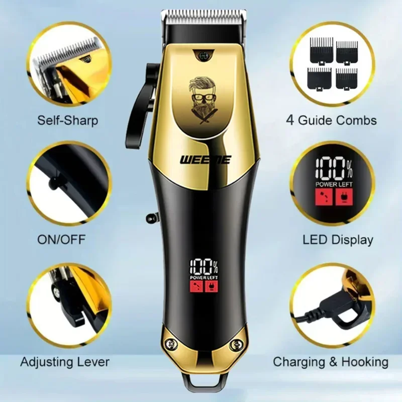 빈티지 무선 이발기 |   휴대용 USB 충전 0mm  - Beard Trimmer Cordless 리뷰 및 가격