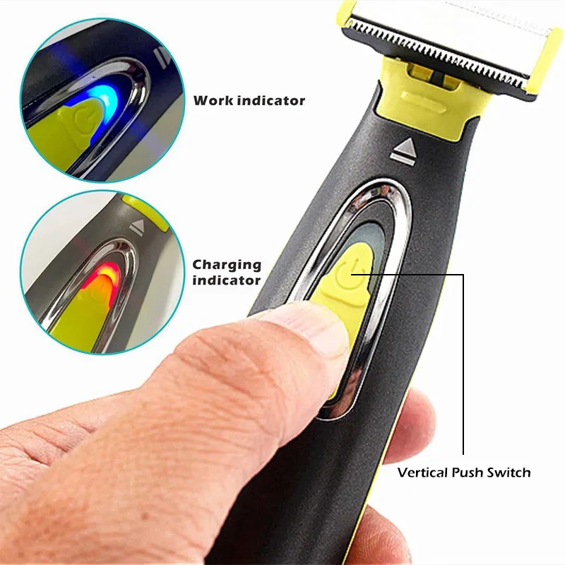 휴대용 USB 충전 전기 면도기 T자형 블레이드 전신  - Men Grooming Armpit Hair 리뷰 및 가격