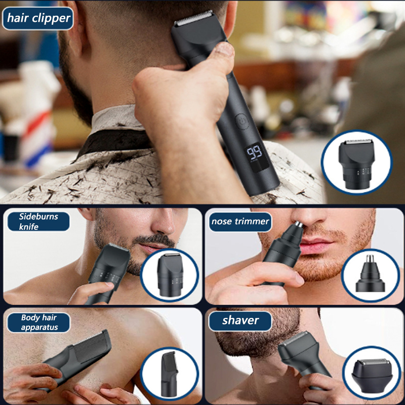 5-in-1 무선 헤어 클리퍼 LED 디스플레이 남성용 - Beard Trimmer Cordless 리뷰 및 가격