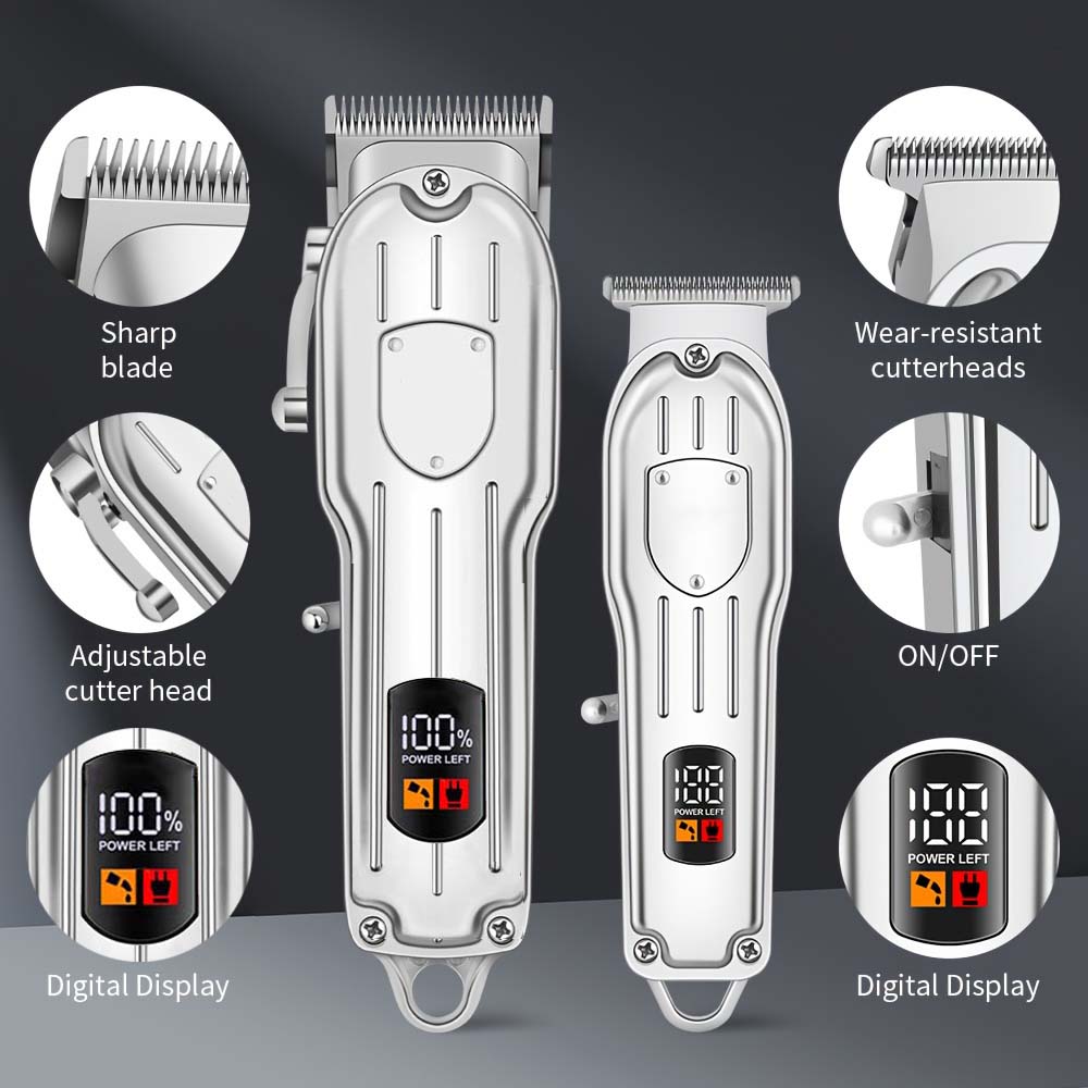 LCD 디스플레이가 있는 전문가용 헤어 클리퍼 세트,  - Beard Trimmer Cordless 리뷰 및 가격