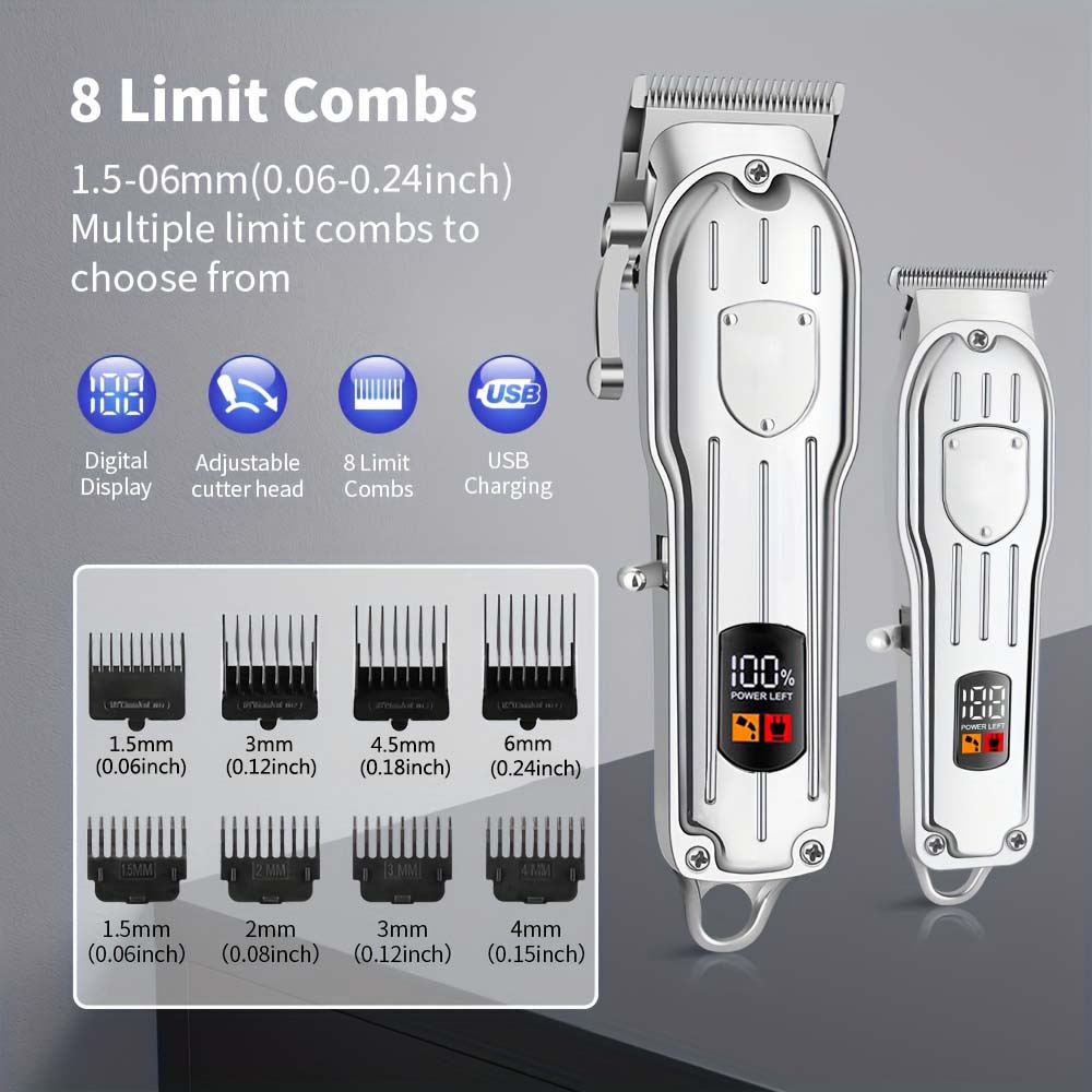 LCD 디스플레이가 있는 전문가용 헤어 클리퍼 세트,  - Beard Trimmer Cordless 리뷰 및 가격