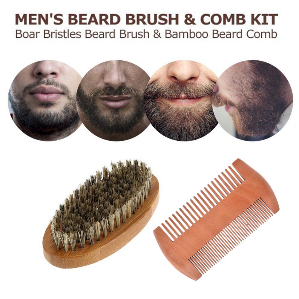 남성용 수염 그루밍 키트, 멧돼지 강모 타원형 브러시, - Men'S Grooming Bag 리뷰 및 가격