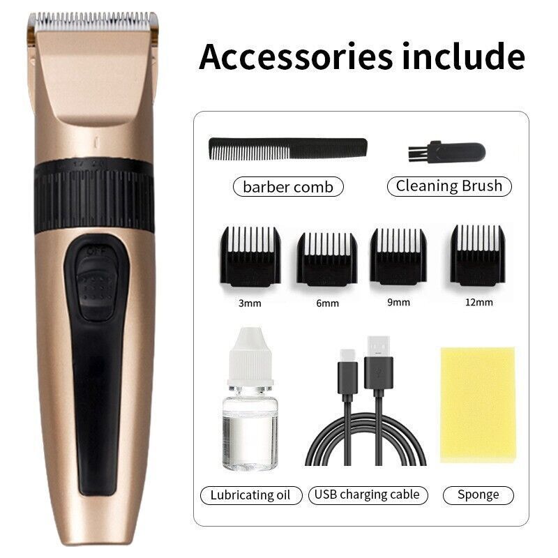 전문가용 무선 헤어 클리퍼 트리머 키트, 4개 부착물( - Beard Trimmer Cordless 리뷰 및 가격
