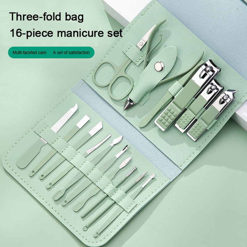 16피스 전문가용 손톱깎이 세트 스테인리스 스틸 남녀  - Nail Care Kit Mens 리뷰 및 가격