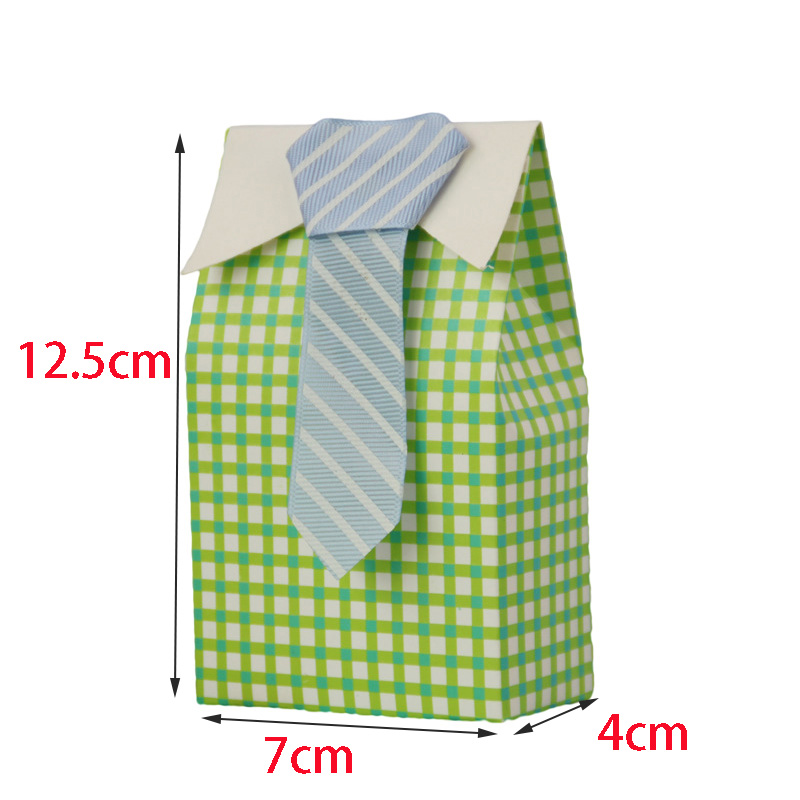 10Pcs 내 작은 남자 사탕 상자 격자 무늬 결혼식  - Men'S Grooming Wedding Day 리뷰 및 가격