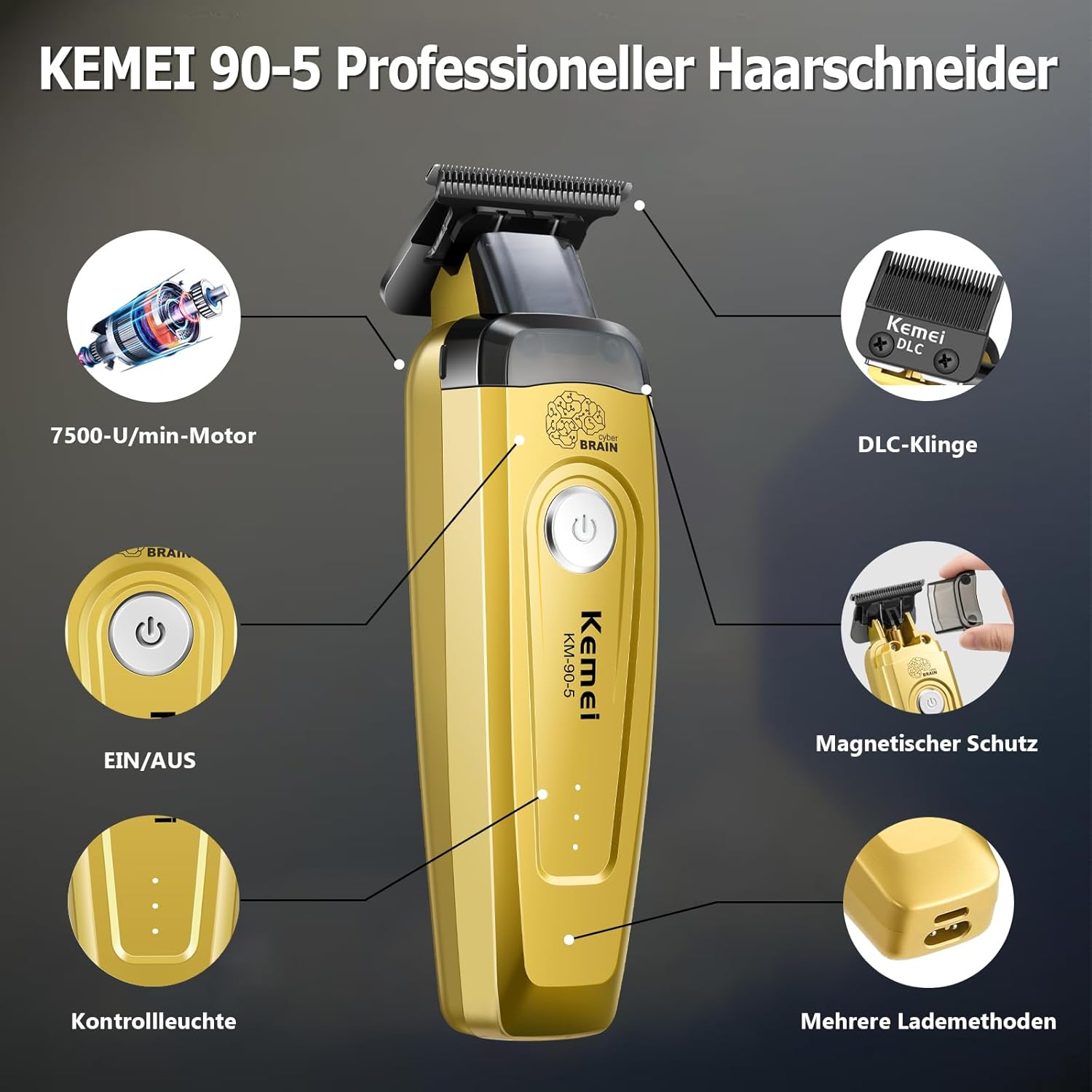 KEMEI 남성용 헤어 트리머, 무선 전문가용 헤어 클 - Beard Trimmer Cordless 리뷰 및 가격