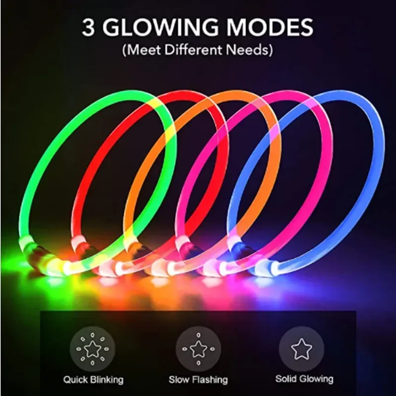 Led 라이트 개 목걸이 분리형 빛나는 Usb 충전 빛 - Men'S Grooming Products 리뷰 및 가격