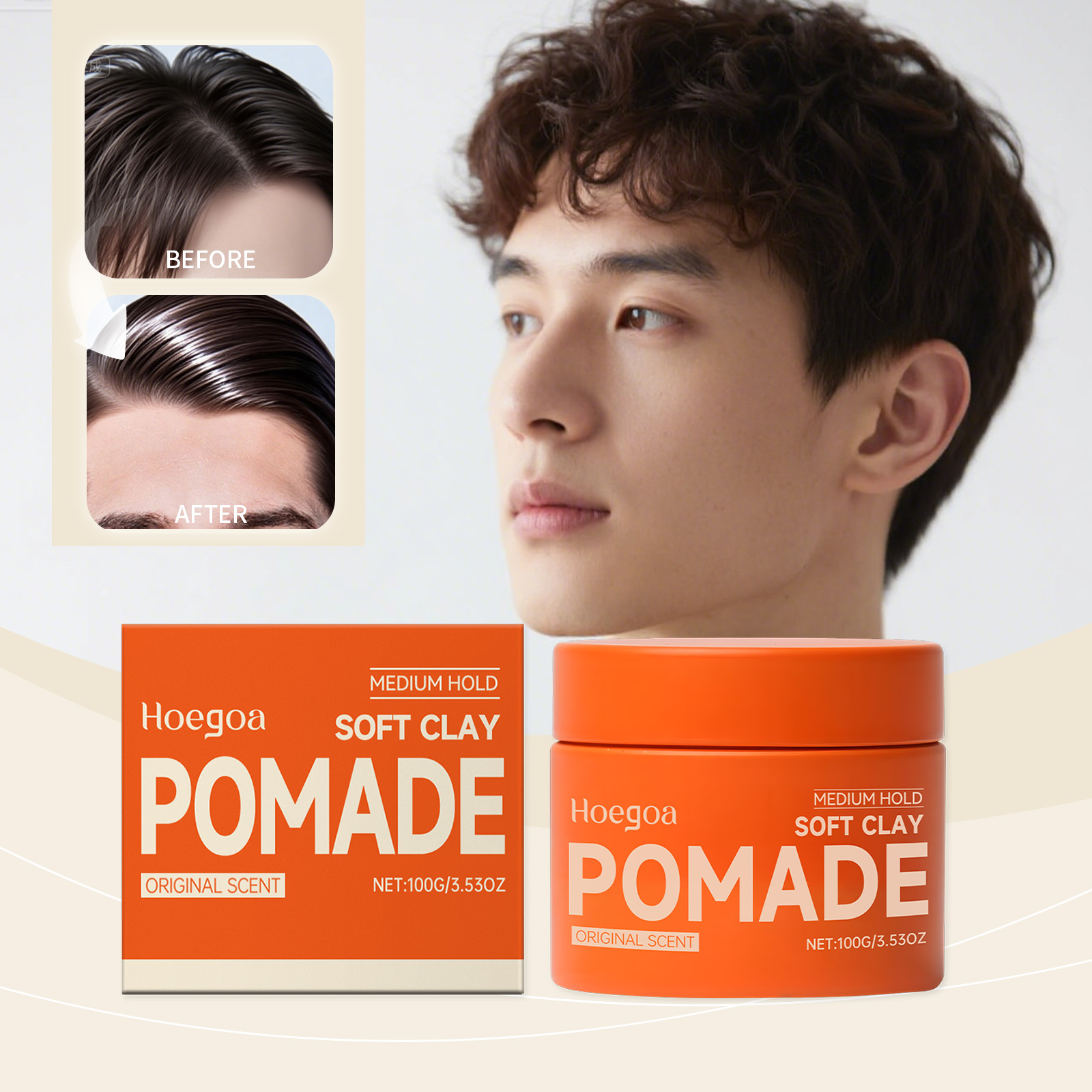 오리지널 헤어 왁스 오래 지속되는 헤어 젤 남성용 강력 - Pomade Hair Clay 리뷰 및 가격