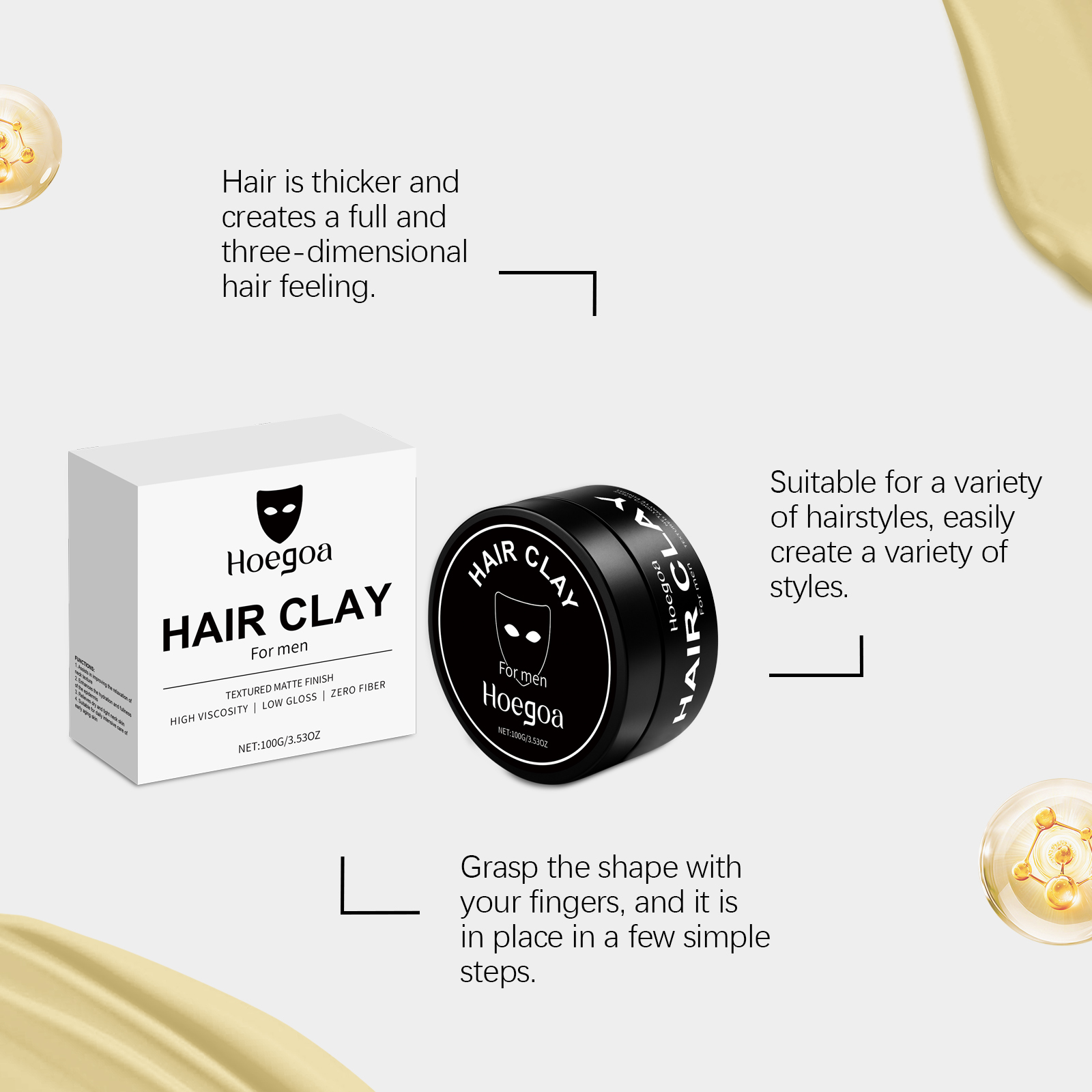 남성용 헤어 스타일링 클레이 – 자연스러운 볼륨과 매끄 - Pomade Hair Clay 리뷰 및 가격